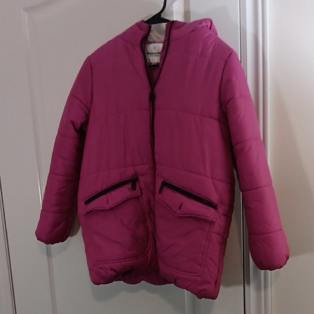 Urban Republic Fuchsia Hooded Puffer Jacket